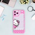 thumbnail image 1 of Hello Cat Kitty Phone Case For iPhone 11 12 Mini 13 14 15 Pro Max Transparent Shell Wanyu, 1 of 7
