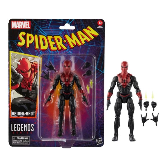 Figura de Acción Hasbro Marvel Spider Shot Legends 6 Pulgadas
