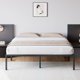 thumbnail image 3 of Base de Cama Metálica– Cama Plataforma sin Resorte, Rieles de Acero, Almacenamiento Debajo de la Cama, Silenciosa, Fácil de Armar, Color Negro, 3 of 8
