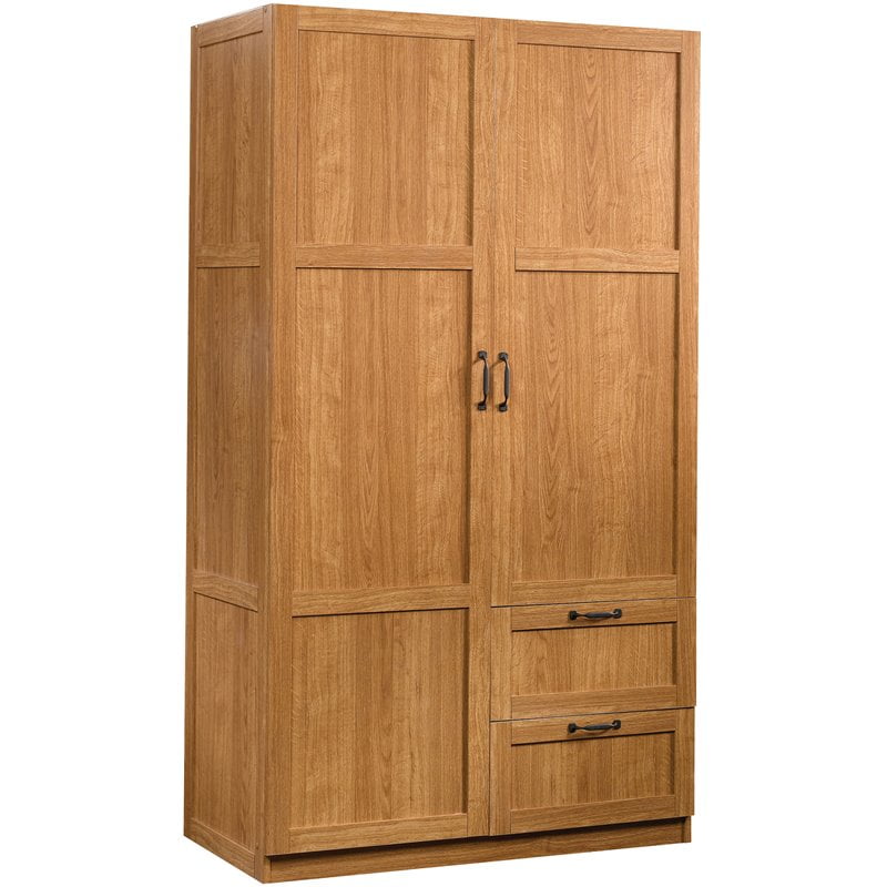 Sauder Select 40" Wide Wardrobe Storage Highland Oak Finish