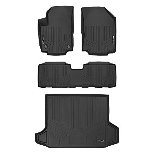 Smartliner Floor Mats (2 Row Set) Cargo Liner Black For 20182020 Chevy
