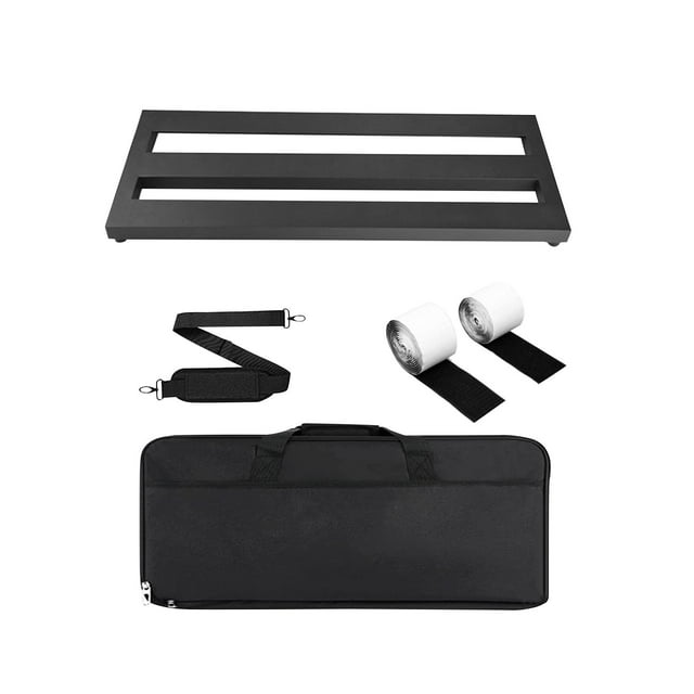Tablero de Pedal de efecto de guitarra profesional, caja de Pedalboard, aleación de aluminio, ligero, fácil de llevar, resistente para reemplazo de , B B CUTICAT Tablero de pedales de bajo