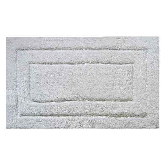 Benzara CHN-CHB007-7 Classic Bath Rug, White