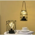 thumbnail image 4 of LINLIN Diamond Iron Table Lamp, Nordic Style Iron Wire Bedside Table Lamp Bulb Night Light with Battery Operated Decorative Lighting for Home Bedroom Hotel (E Mode), 4 of 6