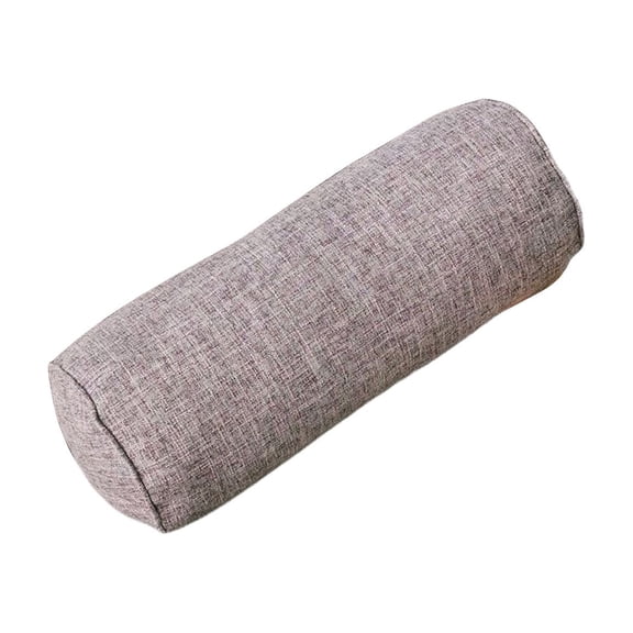 Ljiaocrou Lumbar Support Cushion, Rectangular Sofa Pillow, Colorful Cylindrical Patchwork Design, Linen Material Decorative Throw Pillow for Living Room Comfort and Home Decor