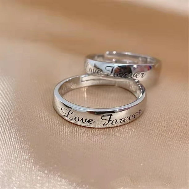 Anillos Plata Mujer 925 Originales Anillo De Pareja De Plata 925