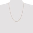 thumbnail image 2 of Diamond2Deal 10K Rose Gold .7 mm Carded Cable Rope Chain Necklace for Women 24", 2 of 6