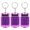 Purple, variant on MasteelfCA 3pcs Mini Electronic Calculator Keychain Tiny Small Pocket Calculator Key Ring