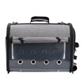 thumbnail image 3 of Bolsa transportadora de pájaros Jaula de viaje para pájaros con soporte, Mochila ligera para loro, Bolsa de viaje portátil para pájaros, Jaula de viaje transpirable transparente para mascotas ShuxiuWang 1327533074957, 3 of 4