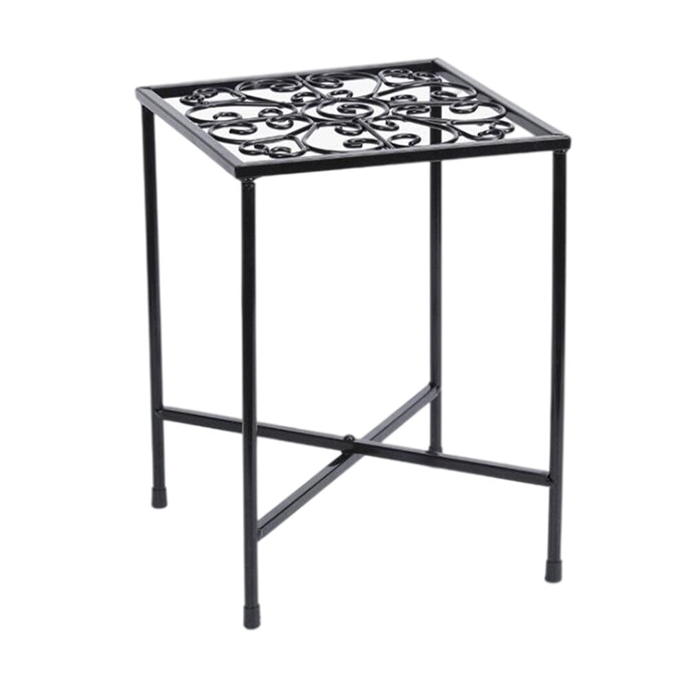 Decorative Flowerpot Rack Balcony Flower Stand Iron Art Hollow Storage