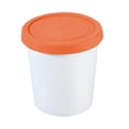 thumbnail image 4 of Vaso de pinta para helado, recipientes para guardar helado, recipiente para postres, transparente para congelador naranja, 4 of 9