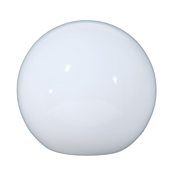 B&P Lamp 10" Opal Glass Neckless Ball Shade