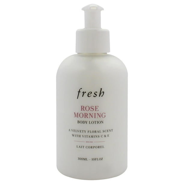 Loción corporal Rose Morning de Fresh para mujeres - Loción corporal de 10 oz