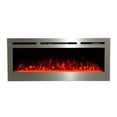 thumbnail image 3 of The Sideline Deluxe by Touchstone - Stainless Steel 60 inch Recessed Smart Electric Fireplace, 3 of 12