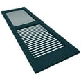 thumbnail image 5 of Ekena Millwork 14.5 in. W x 64 in. H Builders Edge, Standard Cathedral Top Center Mullion, Open Louver Shutters, Includes Matching Installation Spikes (Per Pair), 166 - Midnight Blue, 5 of 5