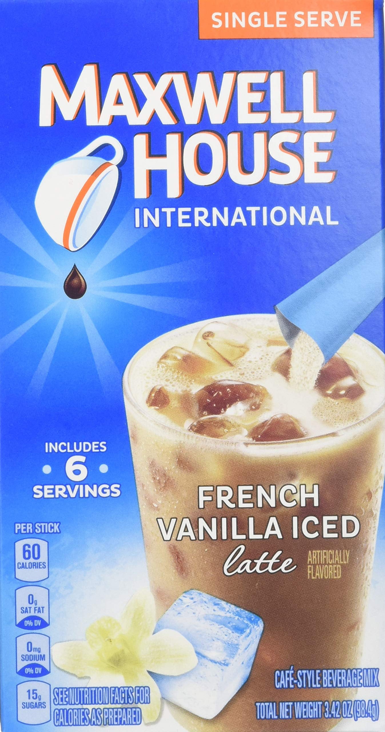 IHOP Pumpkin Spice Iced Latte with Cold Foam Instant Coffee Beverage Mix,  5.82 oz, 6 Packets