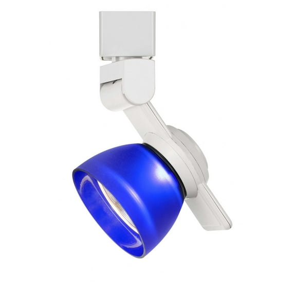 Cal Lighting HT-999-LED Plastic Track Fixture in White/Frosted Blue