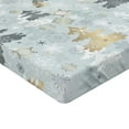 thumbnail image 2 of Ambesonne Nature Fitted Sheet, Retro Soft Pine Tree, Full Size, Blue Grey and Dark Mustard, 2 of 3
