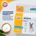 thumbnail image 3 of Arm & Hammer Male Dog Wraps, X-Small 12ct | Super Absorbent with Baking Soda for Odor Control, 3 of 12