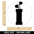 thumbnail image 2 of Golf Clubs Bag Self-Inking Rubber Stamp Ink Stamper - Orange Ink - Medium 1 Inch, 2 of 7