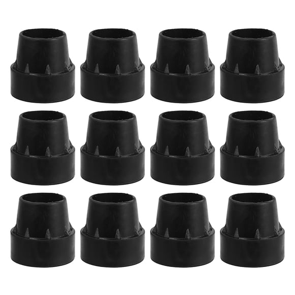 BRIGHTFUFU 12 tapas de goma antideslizantes para patas de trampolín. Protegen los tubos de las patas. Fácil instalación. Garantizan estabilidad y seguridad.