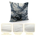 thumbnail image 4 of YINGXI  Blue and Gold Pillow Covers,Abstract Pillow Covers,Navy Blue Pillow Covers,Modern Decorative Throw Pillow Covers for Couch Sofa Living Room Bedroom, Modern Home Decor 24x24in, 4 of 5