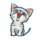 thumbnail image 5 of Hierro de tela en s de gato de dibujos apliques bordado de ropa accesorio de bricolaje Soledad Bordado gato parche apliques, 5 of 10