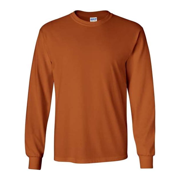 Camiseta de manga larga Gildan Ultra Cotton 20F Texas Orange Medium