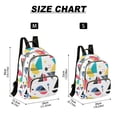 thumbnail image 2 of FORMRS Mini Backpack Purse for Women Travel Daypack Casual Shoulder Bag, Black Retro Pattern, 2 of 7