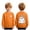 Orange, variant on felwors Kids Halloween Sweatshirt Boys Girls Pumpkin Ghost Toddler Shirt Crewneck Long Sleeve Graphic Top (Orange,5-6 Years)