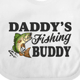 thumbnail image 4 of Inktastic Daddy's Fishing Buddy Boys Baby Bib, 4 of 4