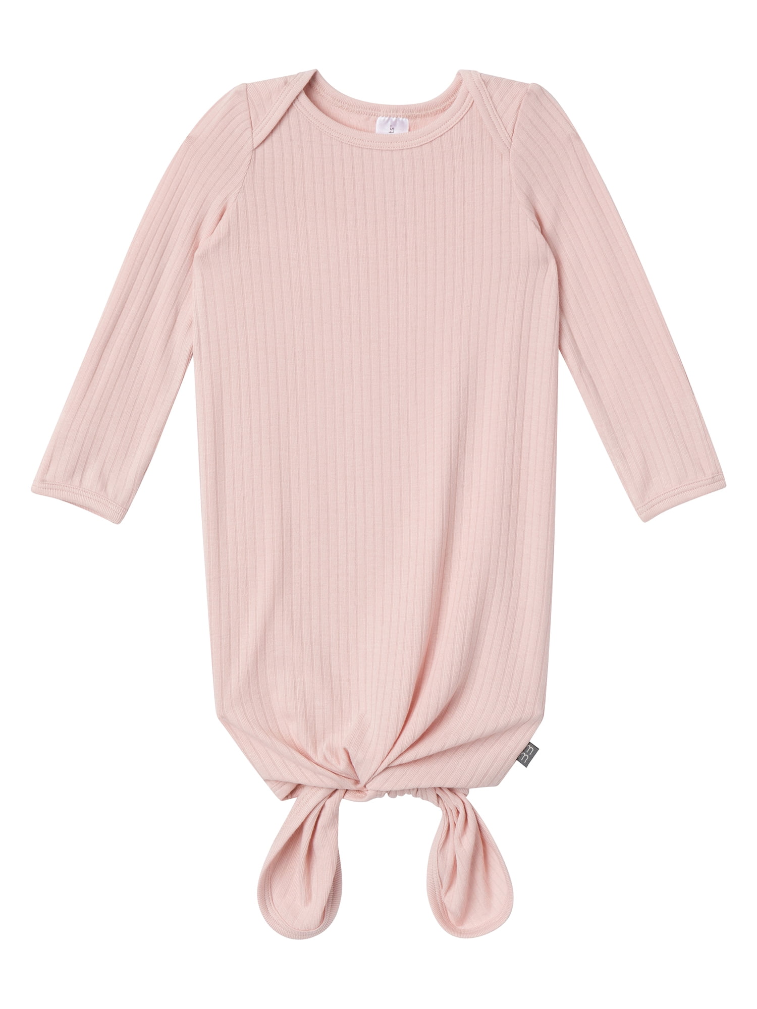 Modern Moments by Gerber Baby Neutral Viscose Knotted Gown With Mittens, 2-Pack, Newborn - 0/3 Months