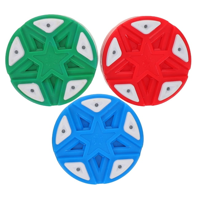 CTIRCHIU Ensemble de 3 Pcs de Palets de Hockey de Rue Balles de Hockey à Roulettes en Plastique Durable pour Entraînement