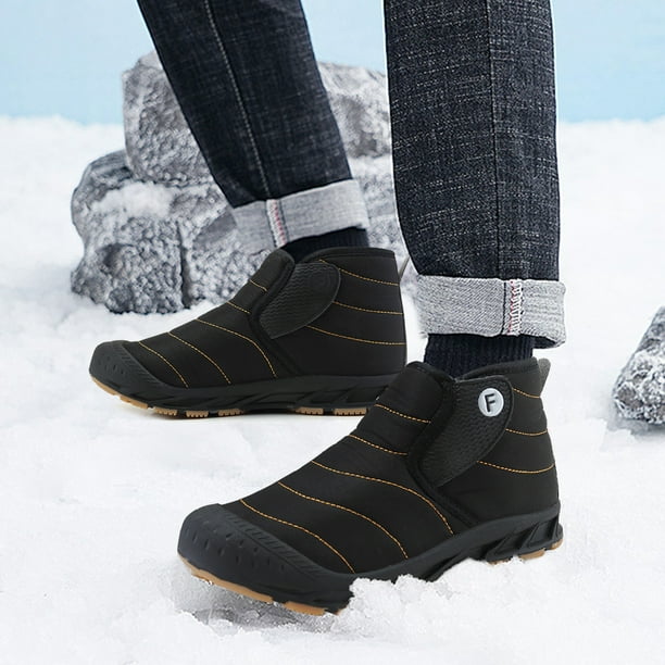 Botas de nieve Botines de tobillo para mujer y hombre, zapatillas antideslizantes para exteriores, botas casuales para clima frío DQrwqpou Tenis De Mujer Tenis De Hombre