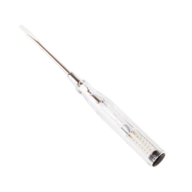 Eigraketly Detector de circuito eléctrico Pluma de detección Probador de voltaje Toma de corriente Lápiz de prueba Destornillador transparente Artesanía Eigraketly GJ3331-00B