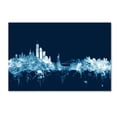 thumbnail image 2 of Trademark Fine Art "New York Skyline Navy" Canvas Art by Michael Tompsett, 2 of 4