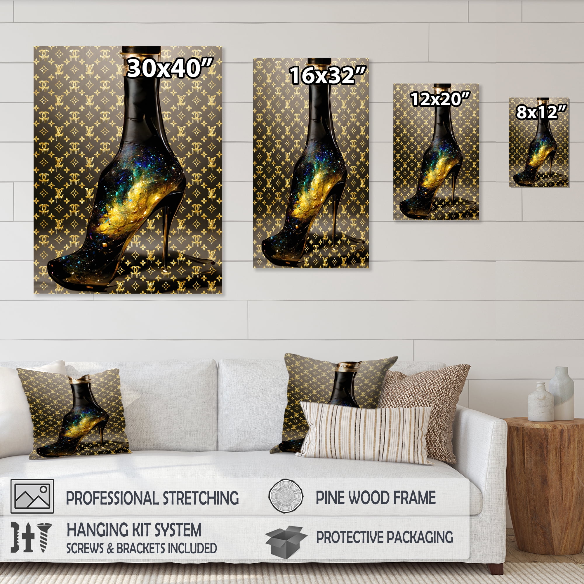 Designart Luxurious Stilettos IV Canvas Wall Art