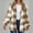 45#Coffee, variant on Dwaogom Womens Fuzzy Fleece Open Front Hooded Cardigan Jackets Sherpa Outerwear Coats Winter Double-sided Plush Fleece Plaid Long Sleeved Long Coat Jacket Overcoat Top with Pockets