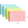 thumbnail image 3 of Ruled Colored Index Cards 3x5, 200 Pack, Four Colors, Durable Heavy Note Cards for Study and Office, 3 of 6