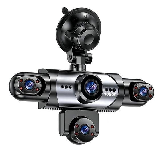 1080p Multi-Channel Dash Cam Dash Camera Wireless, Car Camera - Dash Cams Front and Rear 360° Dash Camera Front and Rear Inside Car Camera - Dash Cam for Car(with Wi-Fi)