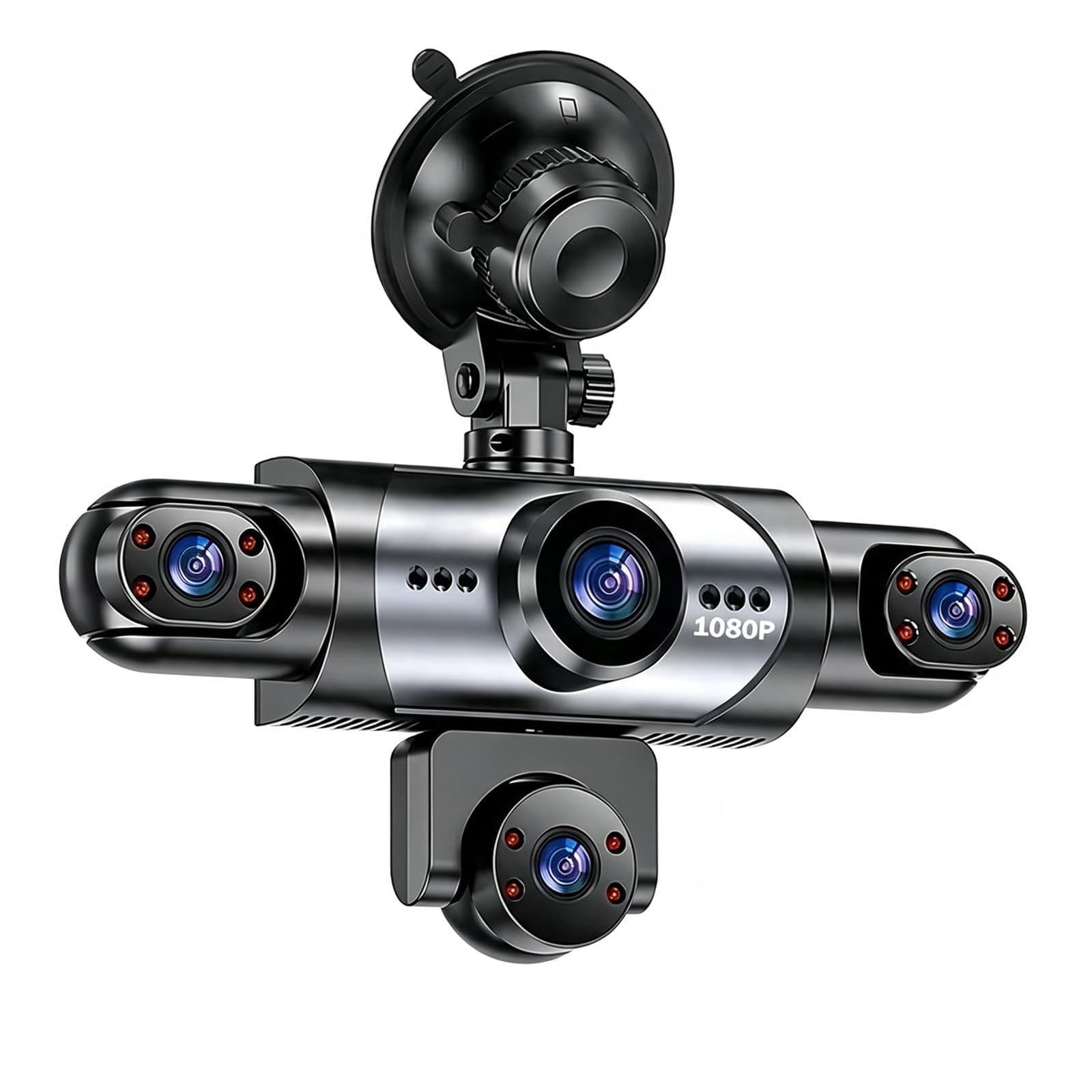 1080p Multi-Channel Dash Cam Dash Camera Wireless, Car Camera - Dash Cams Front and Rear 360° Dash Camera Front and Rear Inside Car Camera - Dash Cam for Car(with Wi-Fi)