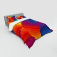 thumbnail image 3 of Ambesonne Geometric Bedding Set 3 Pcs, Sea Shell Stripes, Twin XL, Multicolor, 3 of 3