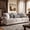 Beige, variant on Morden Fort Farmhouse 2-Seater Sofa Loveseat, Beige Chenille Loveseat with Nailhead Trim for Living Room, Bedroom, Apartment, Office