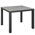 thumbnail image 4 of Modway Principale 3 Pièces Moderne Aluminium Patio Salle à Manger Ensemble - Brun/gris, 4 of 6