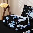 thumbnail image 5 of Manfei Ocean Axolotl Zipper Full Size Comforter Sets with Fitted Sheet and 2 Pillowcases,Magical Amphibian Zipper Bedding Set,Black Reversible,4pcs, 5 of 7