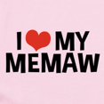 thumbnail image 2 of CafePress - I Love My Memaw Infant Bodysuit - Baby Light Bodysuit, Size Newborn - 24 Months, 2 of 4