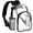 Black, variant on Tear Resistant Clear PVC Backpack with Ergonomic Grey Foam Shoulder Straps, Ample Storage Rucksack for Sunglasses, Handheld Consoles & Outdoor Kits, Flexible Carry Pack for Sports Stadiums, Campsite