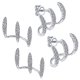 thumbnail image 2 of Aretes VenDepot 2Pzas Curva metal con zirconia, 2 of 2