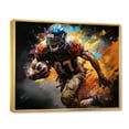thumbnail image 2 of Designart "The Spectacle of the Football Game" Sports Floater Framed Wall Art Print, 2 of 7