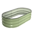 thumbnail image 1 of Cama de cultivo elevada Winpull 122x61x30 cm de acero galvanizado verde, 1 of 7